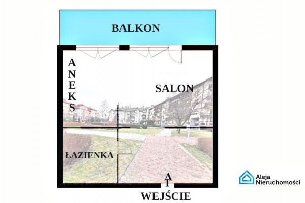 Częstochowa, Parkitka, Bialska, Duża kawalerka przy Alei Brzozowej.Parkitka